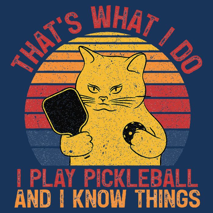 ThatS What I Do Cat Lovers Paddleball Player Pickleball Crop Top