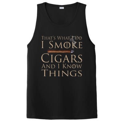 That's What I Do I Smoke Cigars And I Know Things PosiCharge Competitor Tank