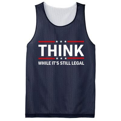 Think While It's Still Legal Stand Up For Freedom Mesh Reversible Basketball Jersey Tank