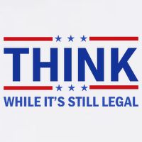 Think While It's Still Legal Stand Up For Freedom Garment-Dyed Sweatshirt