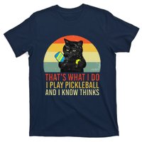 ThatS What I Do Cat Lovers Paddleball Player Pickleball T-Shirt