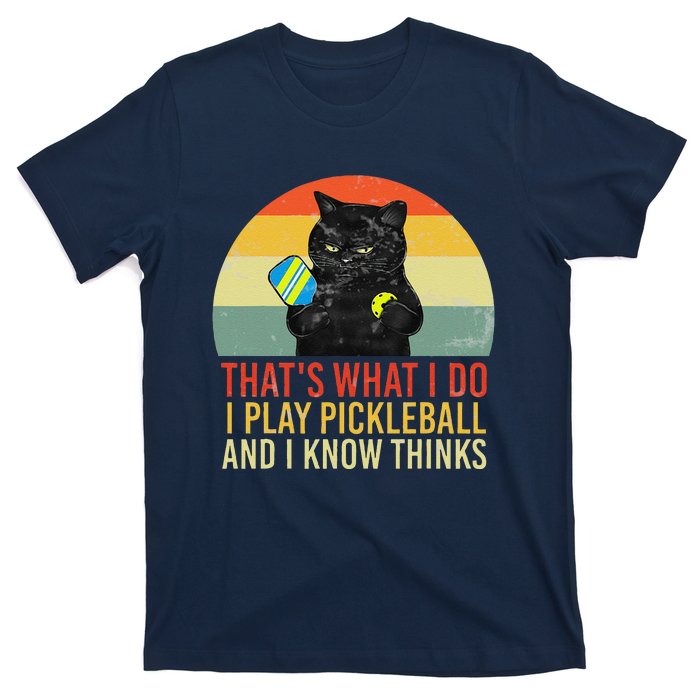 ThatS What I Do Cat Lovers Paddleball Player Pickleball T-Shirt