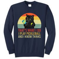 ThatS What I Do Cat Lovers Paddleball Player Pickleball Tall Sweatshirt