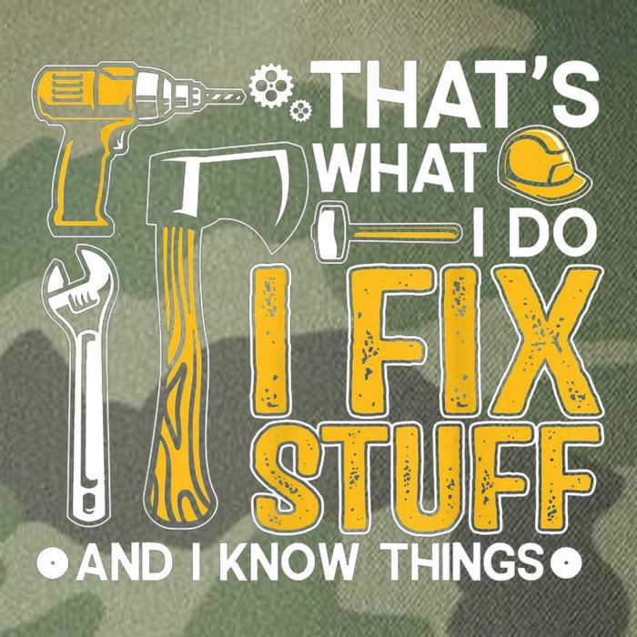 Thats What I Do I Fix Stuff And I Know Things Legacy Tie Dye Trucker Hat