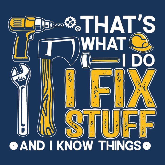Thats What I Do I Fix Stuff And I Know Things 16 in Basic Backpack