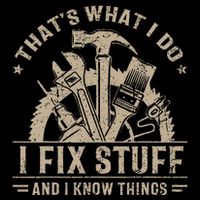ThatS What I Do I Fix Stuff And I Know Things Valucap Bio-Washed Visor