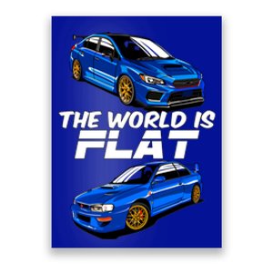 The World Is Flat Subie Cute Gift Poster