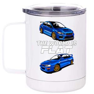 The World Is Flat Subie Cute Gift 12 oz Stainless Steel Tumbler Cup