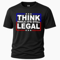 Think While It's Still Legal Logo Cooling Performance Crew T-Shirt