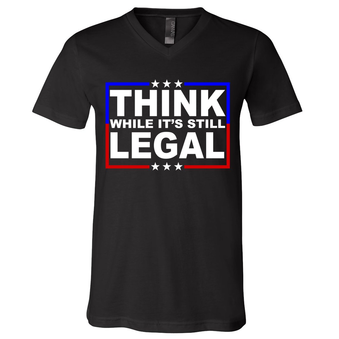 Think While It's Still Legal Logo V-Neck T-Shirt