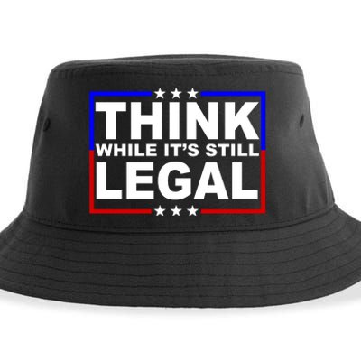 Think While It's Still Legal Logo Sustainable Bucket Hat