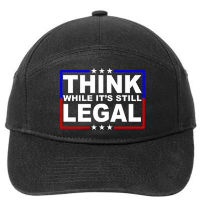 Think While It's Still Legal Logo 7-Panel Snapback Hat