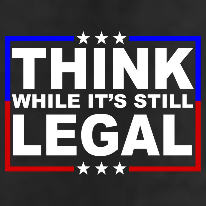 Think While It's Still Legal Logo Adult Drive Performance Visor