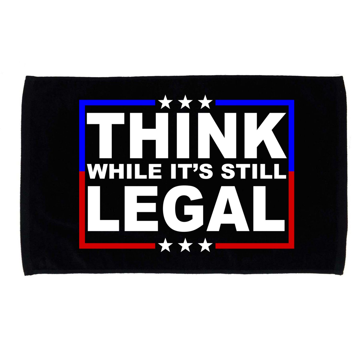 Think While It's Still Legal Logo Microfiber Hand Towel