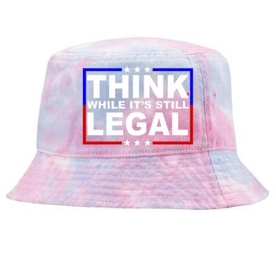 Think While It's Still Legal Logo Tie-Dyed Bucket Hat