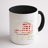 That's What I Do I Fix Stuff And I Know Things American Flag Mug