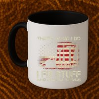 That's What I Do I Fix Stuff And I Know Things American Flag Mug