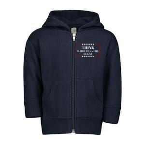 Think While Its Still Legal Toddler Zip Fleece Hoodie