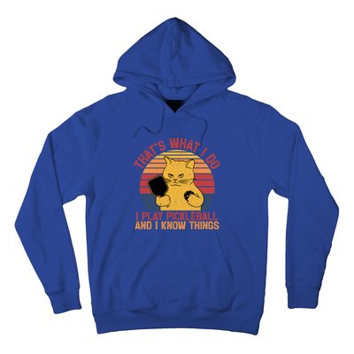 ThatS What I Do Cat Lovers Paddleball Player Pickleball Gift Hoodie