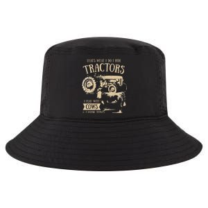 Thats What I Do I Ride Tractors Funny Farmer Cowboy Gift Cool Comfort Performance Bucket Hat