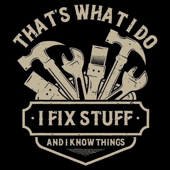 That's What I Do I Fix Stuff And I Know Things Handy Man Kids T-Shirt