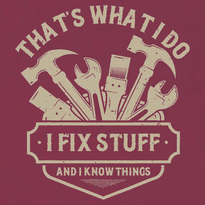 That's What I Do I Fix Stuff And I Know Things Handy Man 16oz Travel Tumbler