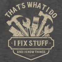 That's What I Do I Fix Stuff And I Know Things Handy Man Vector Backpack