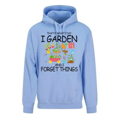 That's What I Do I Garden And I Forget Things gardening tee Unisex Surf Hoodie