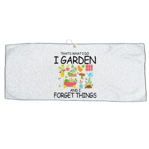 That's What I Do I Garden And I Forget Things gardening tee Large Microfiber Waffle Golf Towel