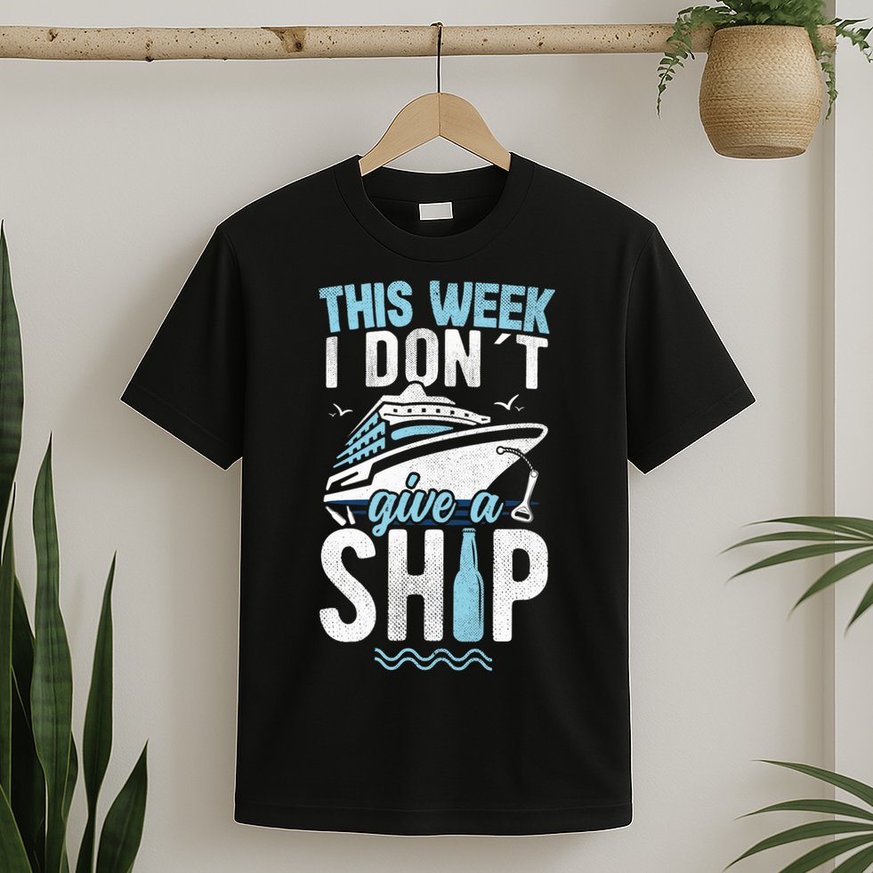 This Week I Don´t Give A Ship Cruise Trip Vacation Funny T-Shirt