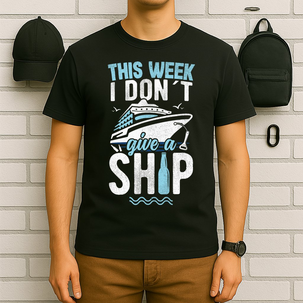 This Week I Don´t Give A Ship Cruise Trip Vacation Funny T-Shirt