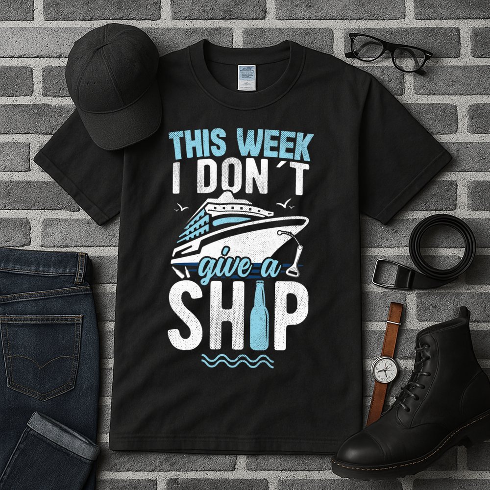 This Week I Don´t Give A Ship Cruise Trip Vacation Funny Tall T-Shirt