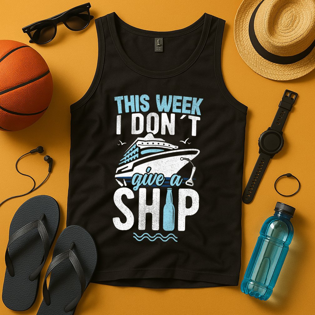 This Week I Don´t Give A Ship Cruise Trip Vacation Funny Tank Top