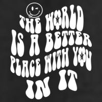 The World Is A Better Place With You In It Cute Gift Microfiber Hand Towel