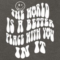 The World Is A Better Place With You In It Cute Gift Cotton Canvas Backpack