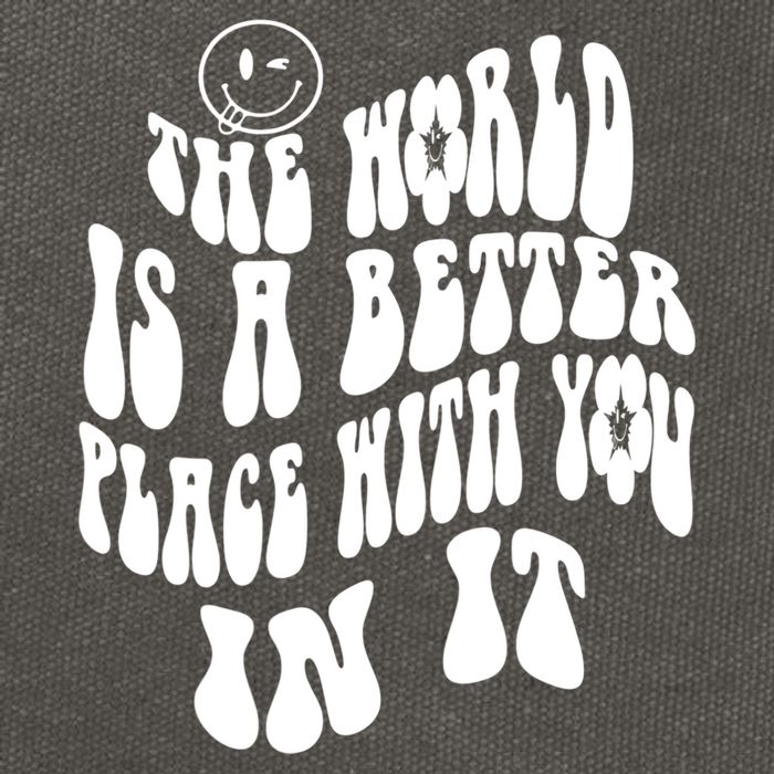 The World Is A Better Place With You In It Cute Gift Cotton Canvas Backpack