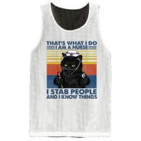 Thats What I Do I Am A Nurse I Stab People Cats Nursing Mesh Reversible Basketball Jersey Tank