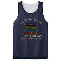 That's What I Do I Read Books And I Know Things - Reading Mesh Reversible Basketball Jersey Tank