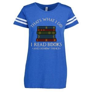 That's What I Do I Read Books And I Know Things - Reading Enza Ladies Jersey Football T-Shirt