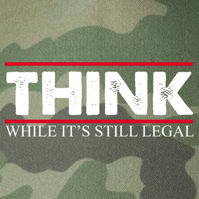 Think While It's Still Legal Distressed Legacy Tie Dye Trucker Hat