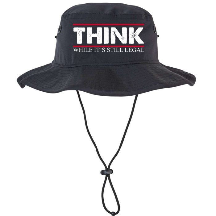 Think While It's Still Legal Distressed Legacy Cool Fit Booney Bucket Hat