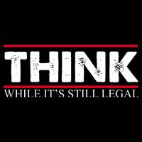 Think While It's Still Legal Distressed Flatbill Hat