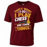 Thats What I Do I Play Chess And I Know Things Funny Chessboard Set King Performance Shirt