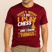 Thats What I Do I Play Chess And I Know Things Funny Chessboard Set King Performance Shirt