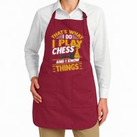 Thats What I Do I Play Chess And I Know Things Funny Chessboard Set King Apron