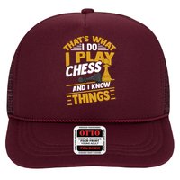 Thats What I Do I Play Chess And I Know Things Funny Chessboard Set King Hat