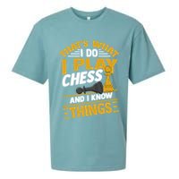 Thats What I Do I Play Chess And I Know Things Funny Chessboard Set King Sueded Cloud Jersey T-Shirt