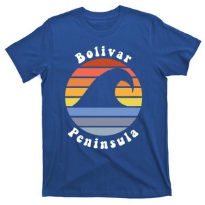 Tx Wave In Bolivar Peninsula Texas Beach Vacation Souvenir Gift T-Shirt