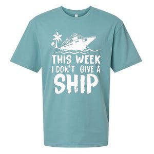 This Week I Don´t Give a Ship Cruise Trip Vacation funny Sueded Cloud Jersey T-Shirt