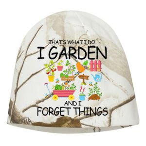 That's What I Do I Garden And I Forget Things gardening tee Kati - Camo Knit Beanie